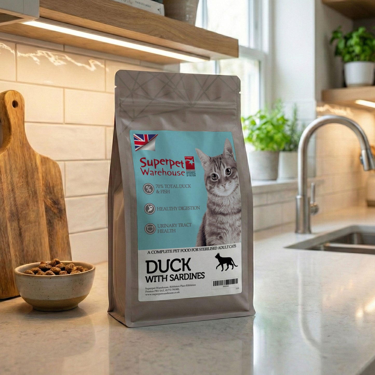 Superpet Connoisseur Cat Adult Duck & Sardines 5kg