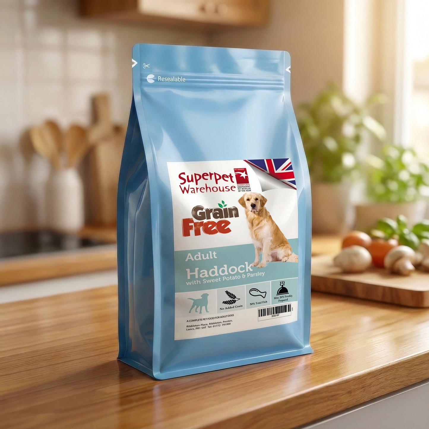 Superpet Grain Free Adult Haddock 2kg