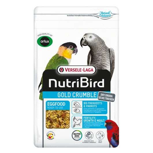 Versele-Laga NutriBird Gold Crumble Big Parakeets & Parrots 800g