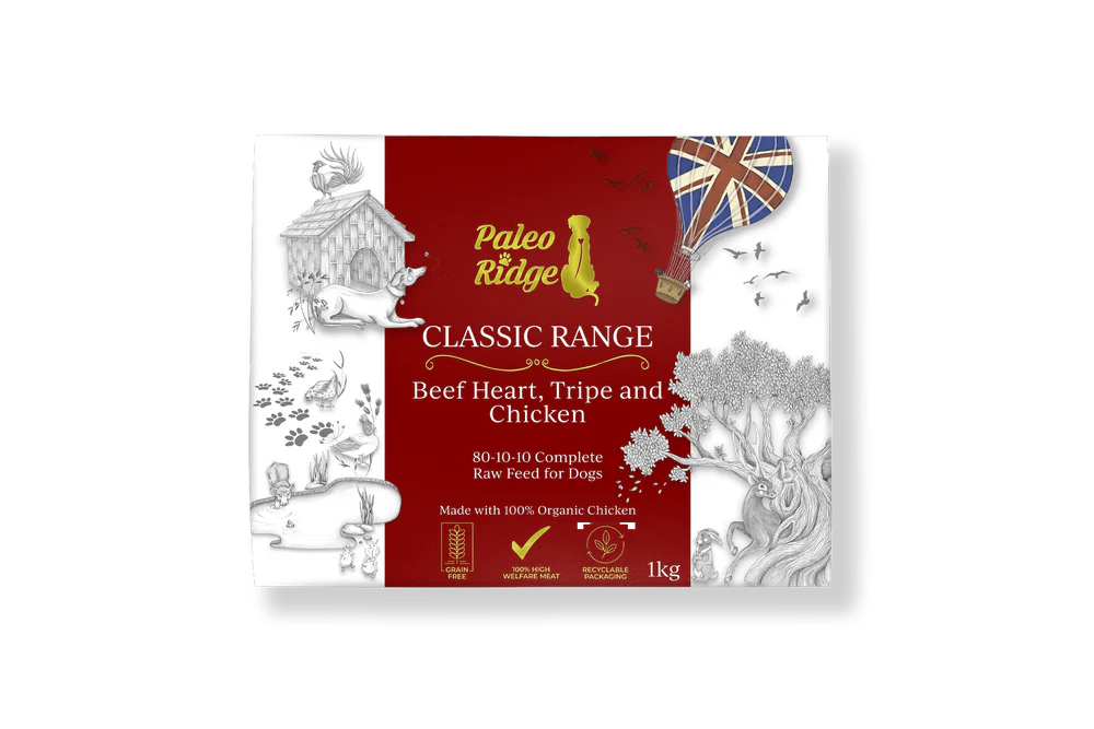 Paleo Ridge Classic Beef Heart Tripe & Chicken 1kg