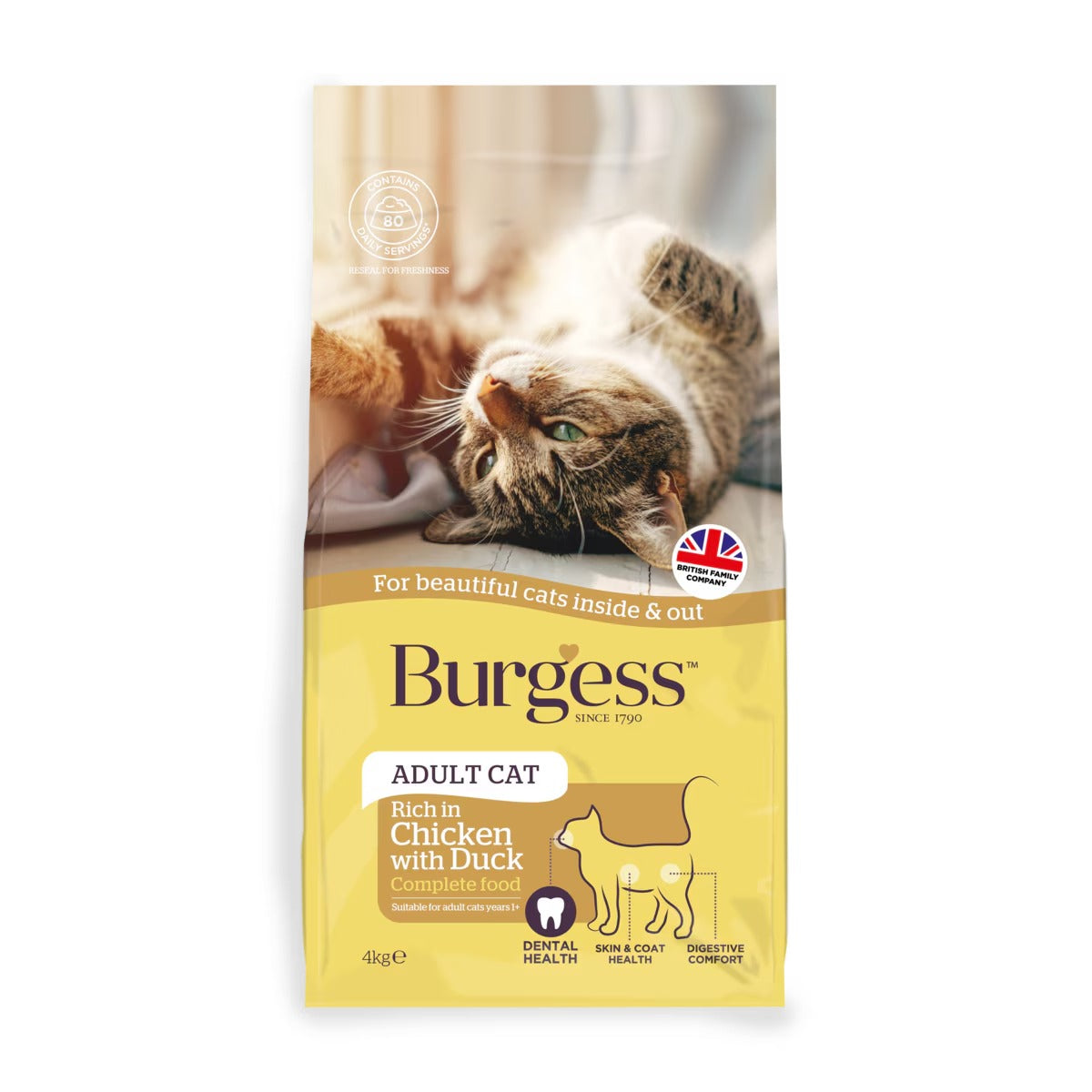 Burgess Chicken With Duck Adult Cat 4kg product image