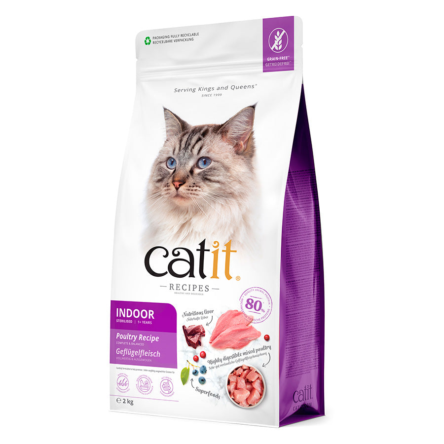 Catit Recipes Indoor Sterilised Poultry 2kg product image