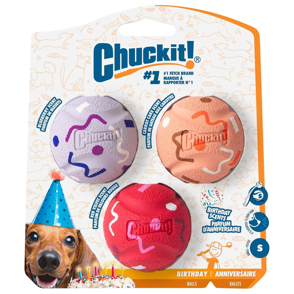 Chuckit! Birthday Fetch Medley Medium (3 Pack) product image