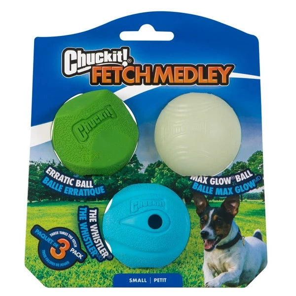 Chuckit! Fetch Medley Assorted Small 4.8cm (3 Pack) product image