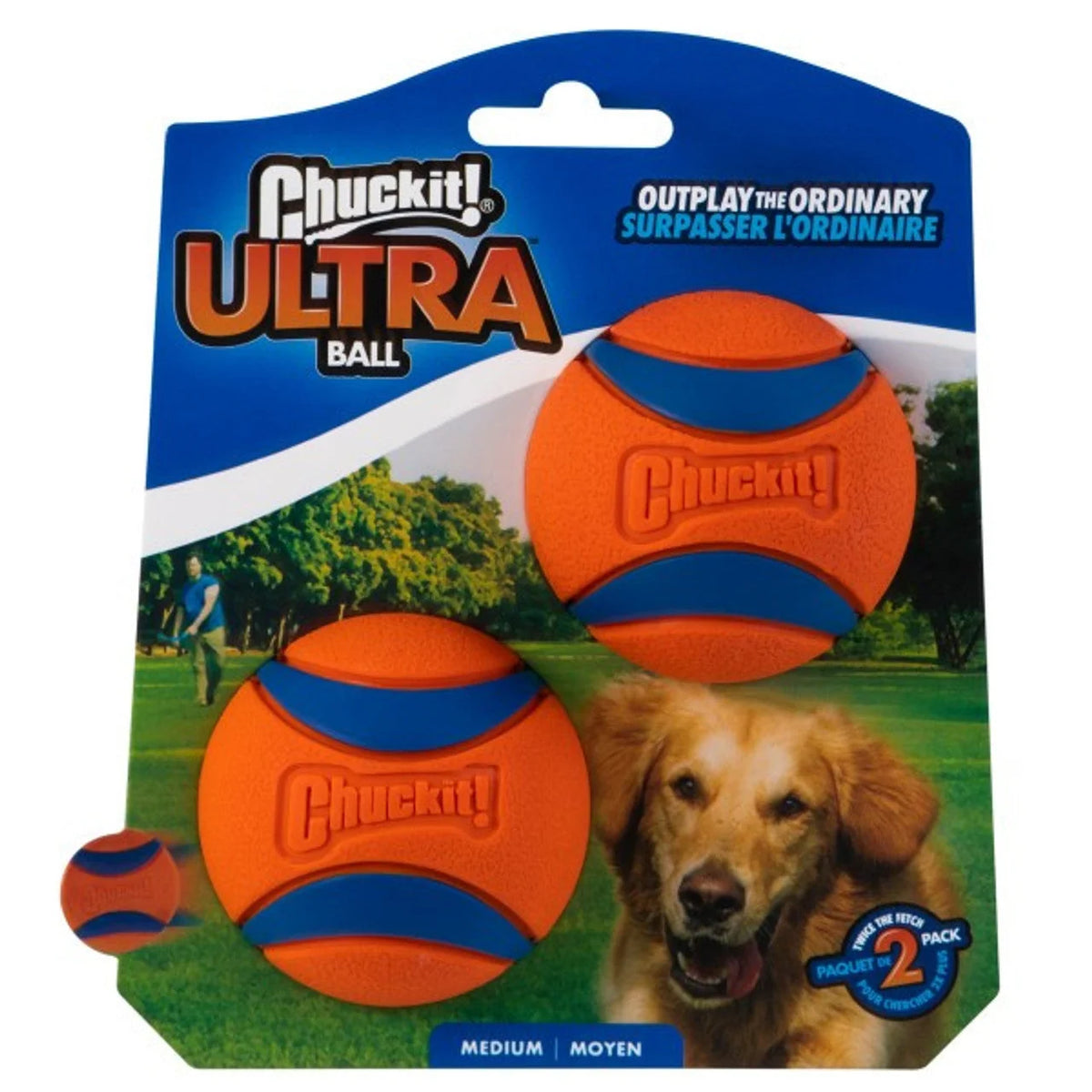 Chuckit! Ultra Ball Medium 6.5cm 2 Pack product image
