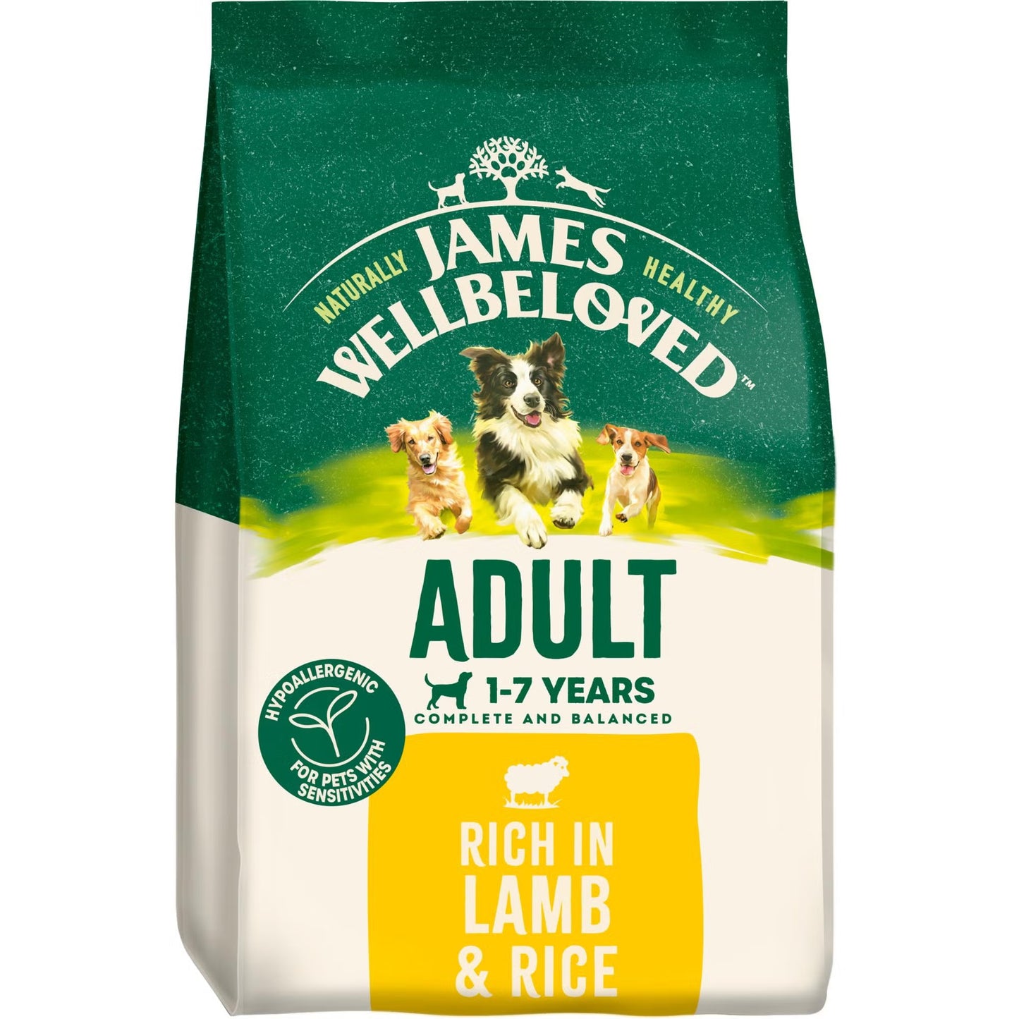 James Wellbeloved Dog Adult Lamb 2kg