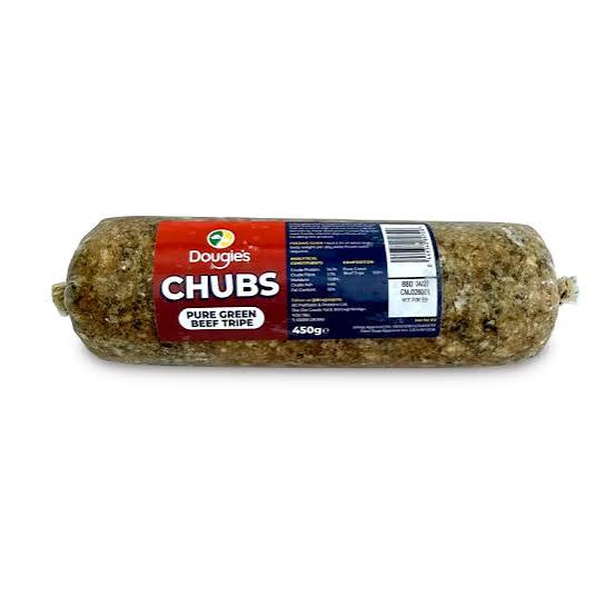 Dougies Chubs Pure Green Beef Tripe 450g product image