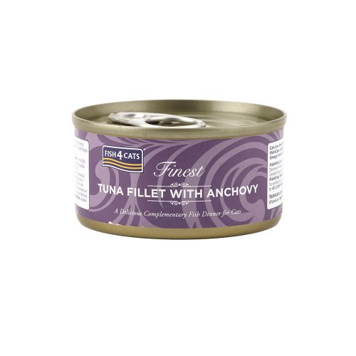 Fish4Cats Finest Tuna Fillet With Anchovy 70g product image