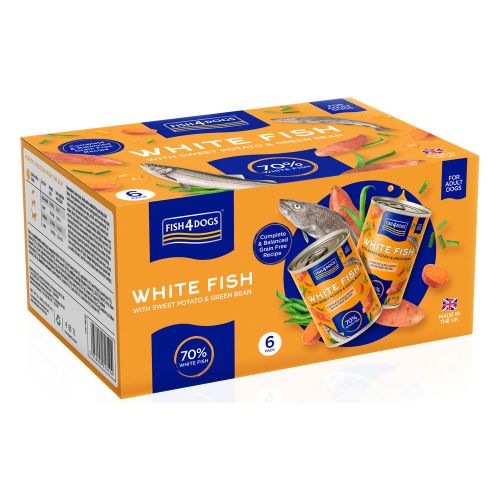 Fish4dogs Complete Tins White Fish 395G X 6 product image