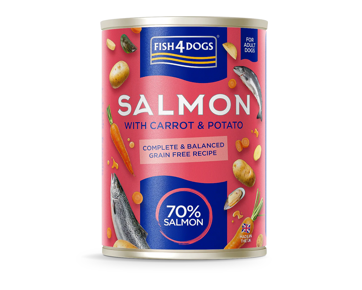 Fish4Dogs - Finest Salmon with Carrot & Potato - 395g product image