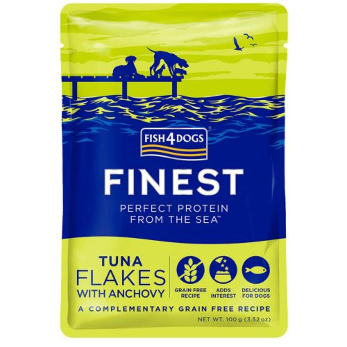 Fish4dogs Pouch Finest Tuna Flakes With Anchovy 100G product image