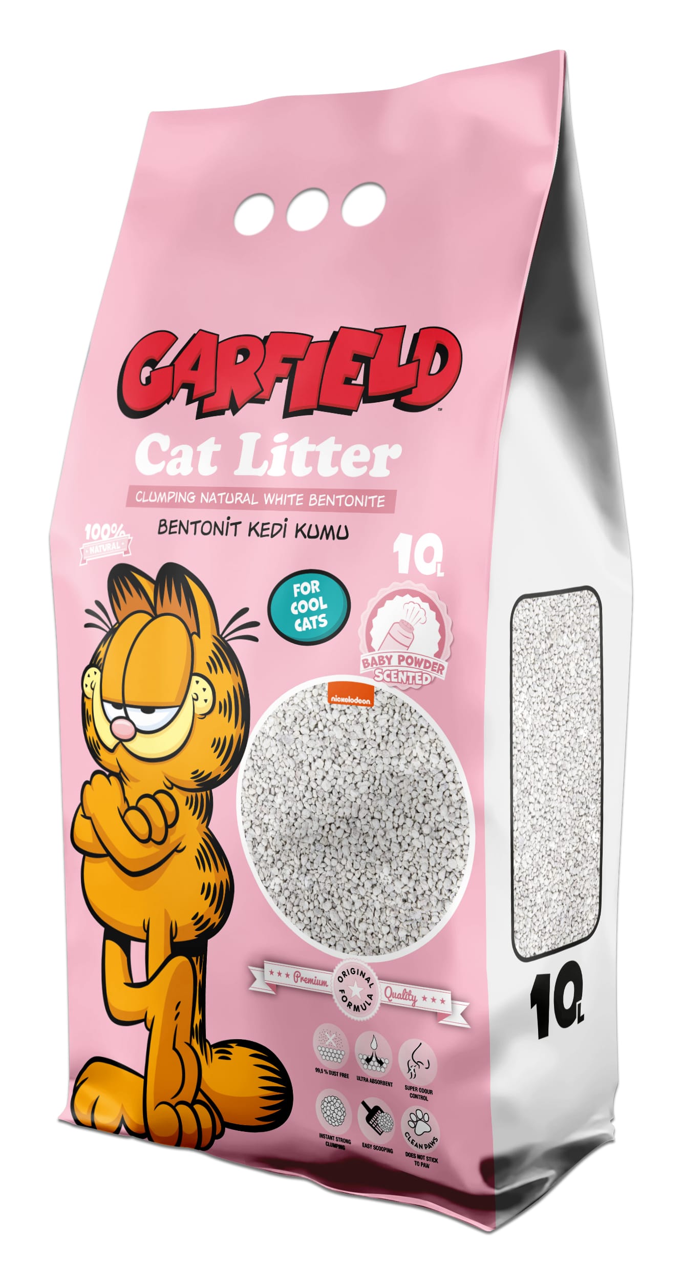 Garfield Bentonite Baby Powder Cat Litter 10L product image