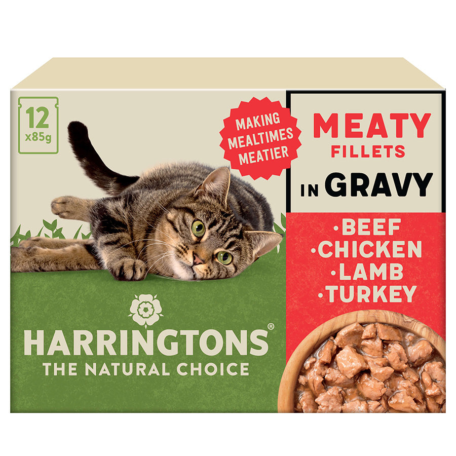 Harringtons Cat Wet Meaty Fillets In Gravy 12X70g product image