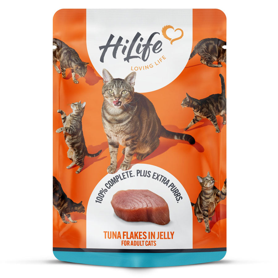 Hilife Cat Pouch Tuna Flakes in Jelly 70g product image