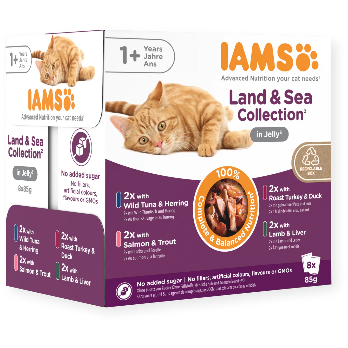 Iams Cat Pouch Adult Sea Collection in Jelly 8x85g product image