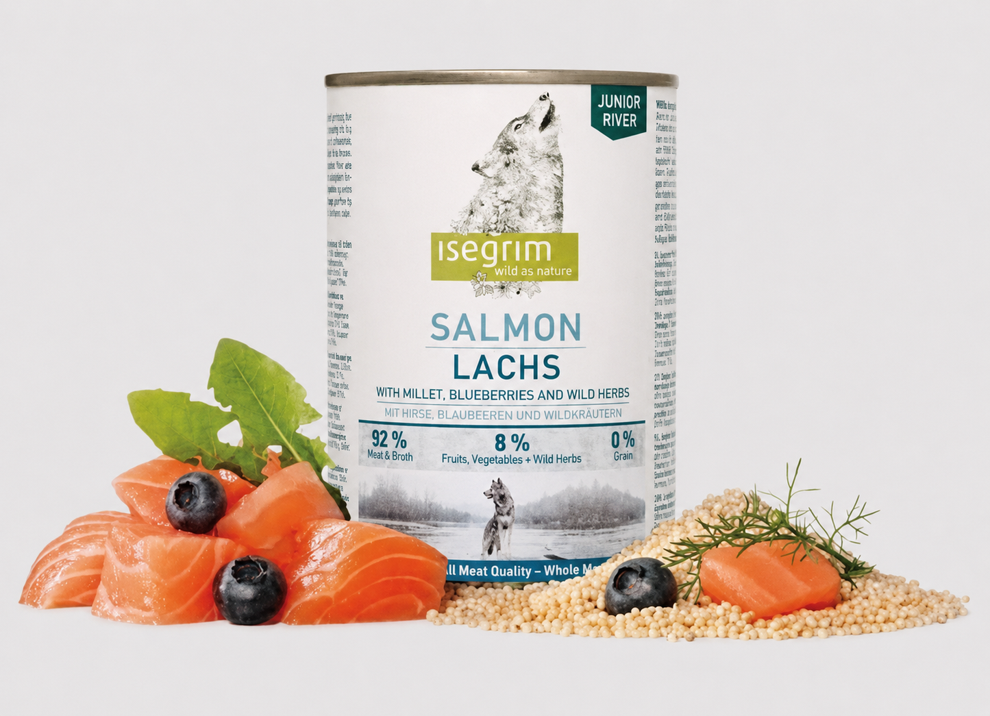 Isegrim Junior Salmon with Millet 400g product image