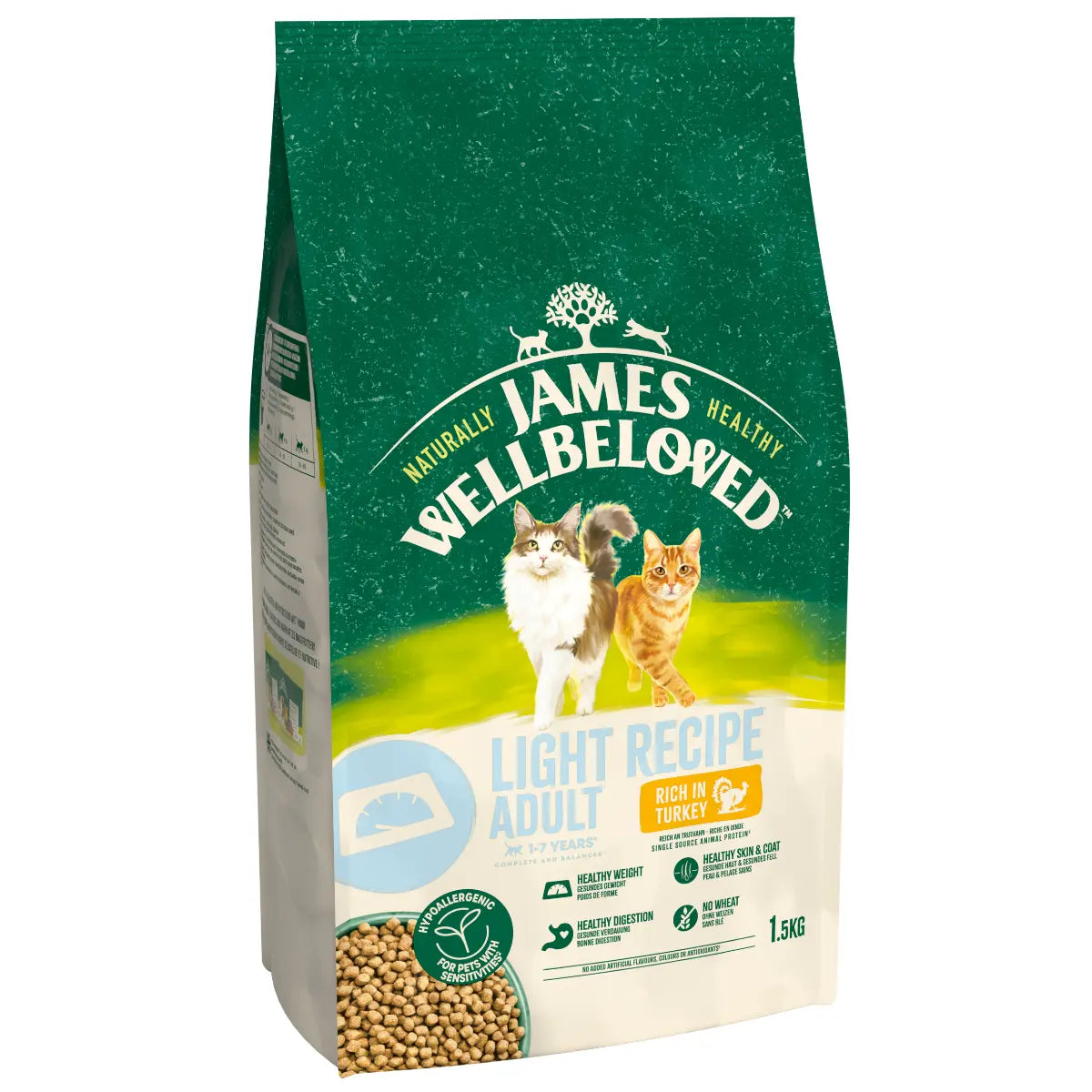 James Wellbeloved Cat Adult Light Turkey 1.5kg product image