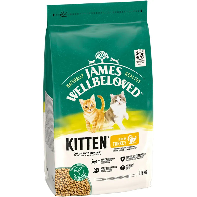 James Wellbeloved Cat Kitten Turkey 1.5kg product image