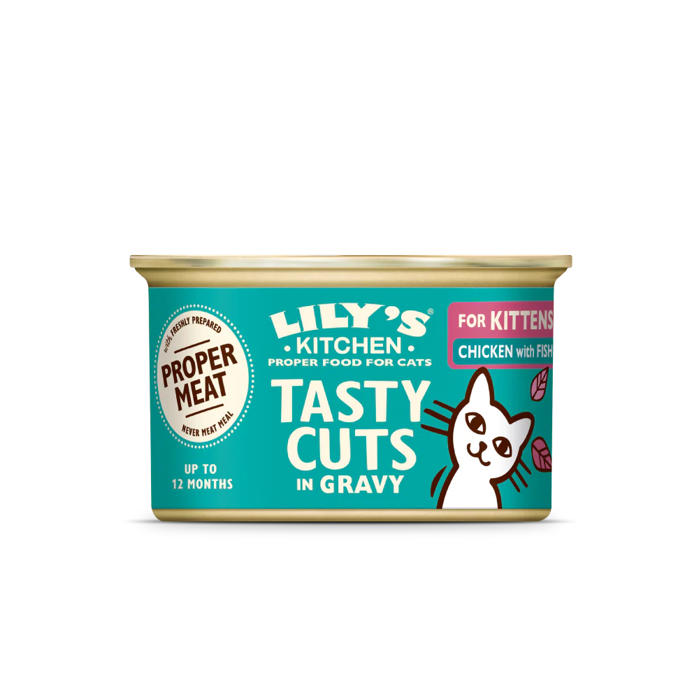 Lilys Kitchen Cat Tasty Cuts Kitten Chicken & Ocean Fish 85g product image