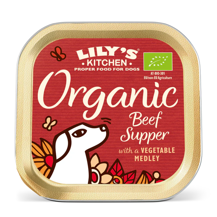 Lily's Kitchen Dog Tray Organic Beef 150g product image