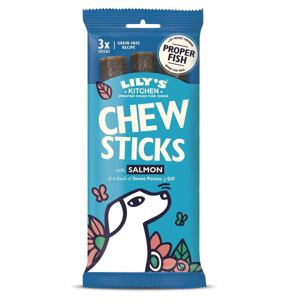 Lily's Kitchen Dog Treats Chew Sticks Salmon 120g product image