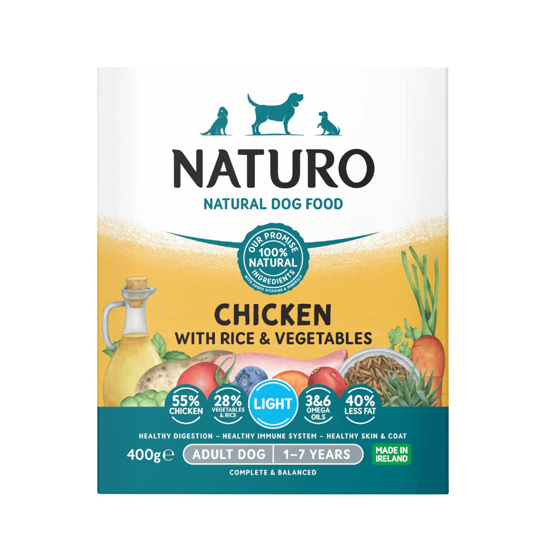 Naturo Adult Dog Tray Light Chicken with Rice and Vegetables 400g product image