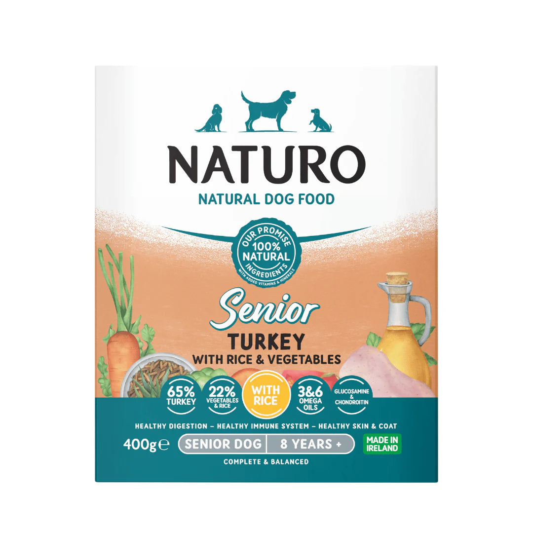 Naturo Senior Dog Tray Turkey with Rice and Vegetables 400g product image
