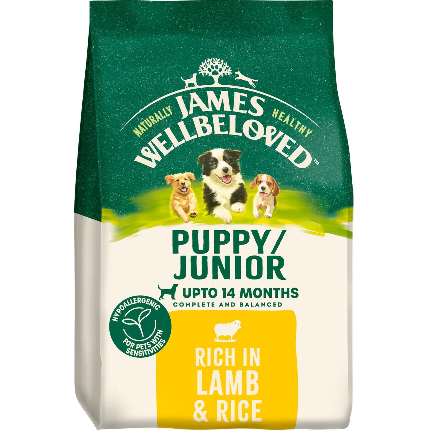 James Wellbeloved Dog Puppy Lamb 2kg