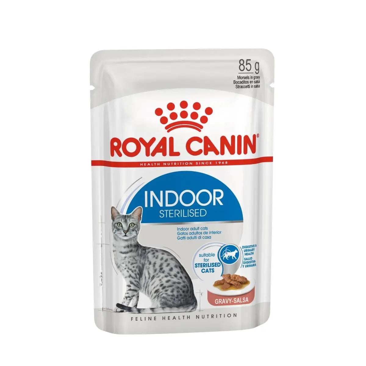 Royal Canin Cat Indoor Sterilised in Gravy Pouches 12 x 85g product image
