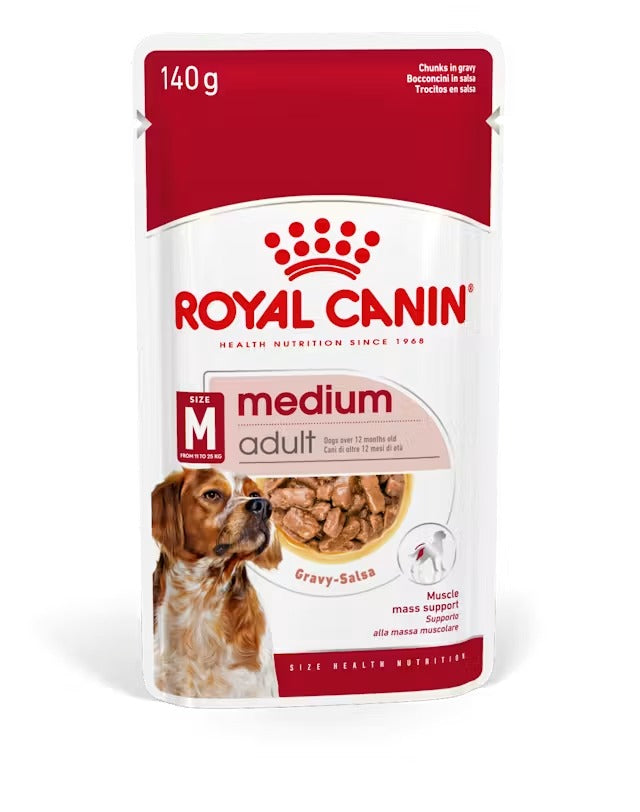 Royal Canin Dog Medium Adult Pouches 10 x 140g product image