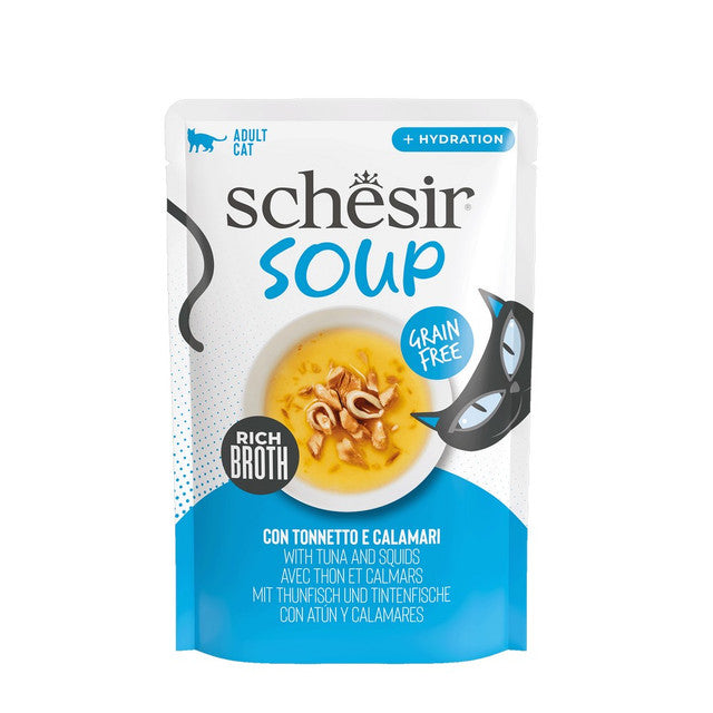 Schesir Cat Soup Tuna with Squid 40g product image