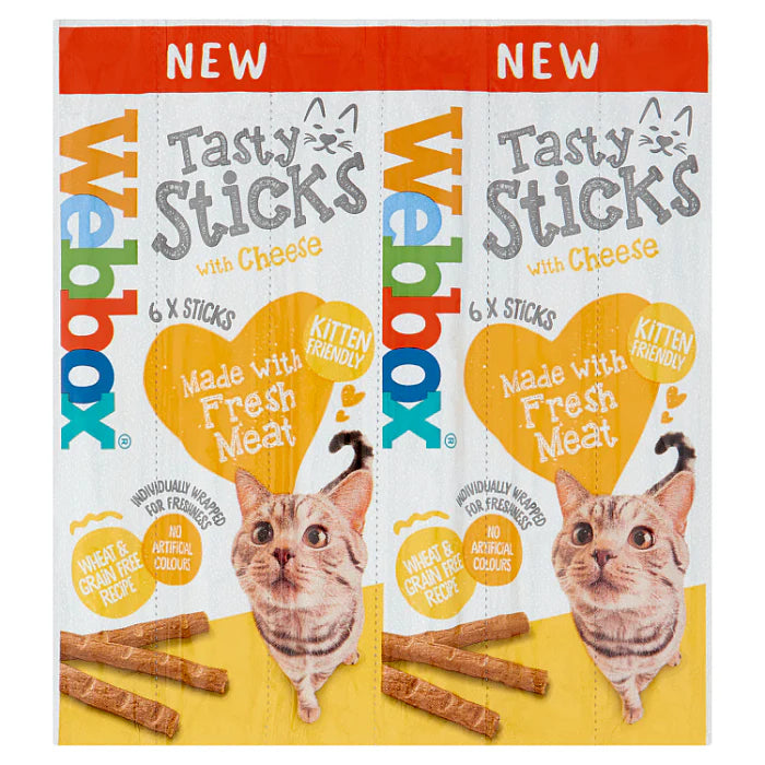 Webbox Cats Delight Tasty Sticks Cheese Flavour 6 Pack product image