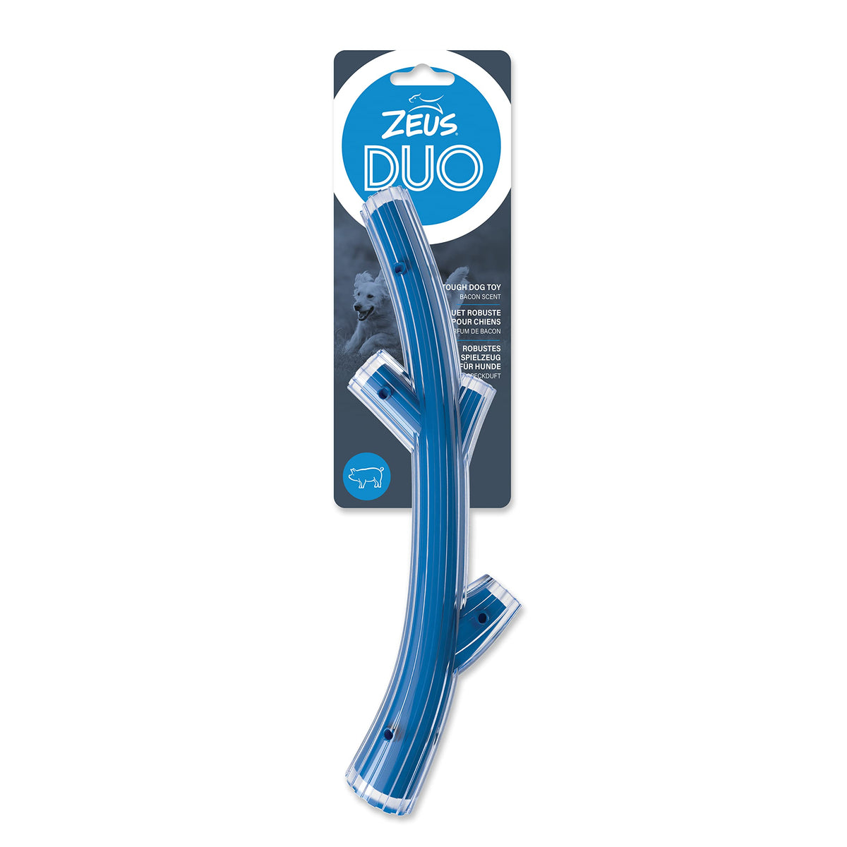 Zeus DUO Stick – Bacon Scent – Blue – 30cm product image