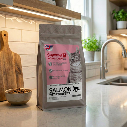 Superpet Connoisseur Cat Sterilised Salmon with White Fish 1.5kg