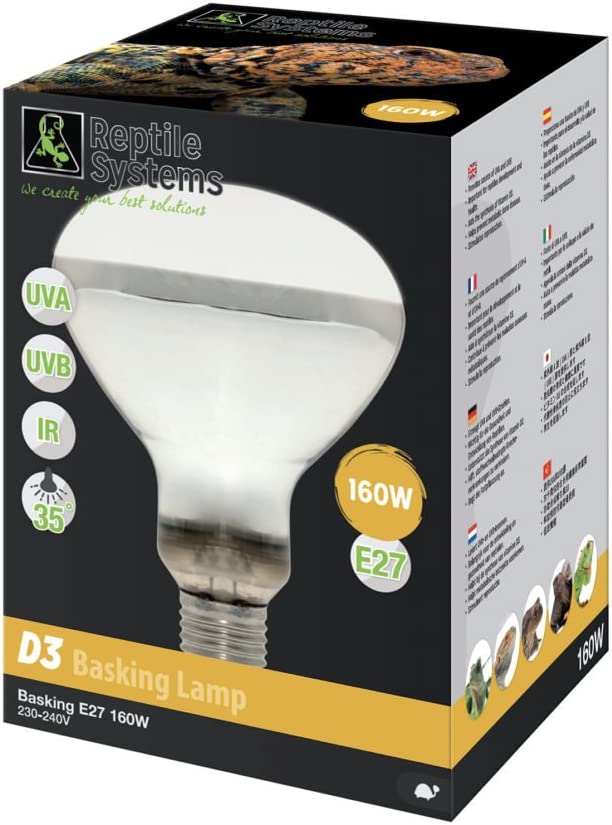 Reptile Systems D3 UV Basking Lamp, 125 Watt