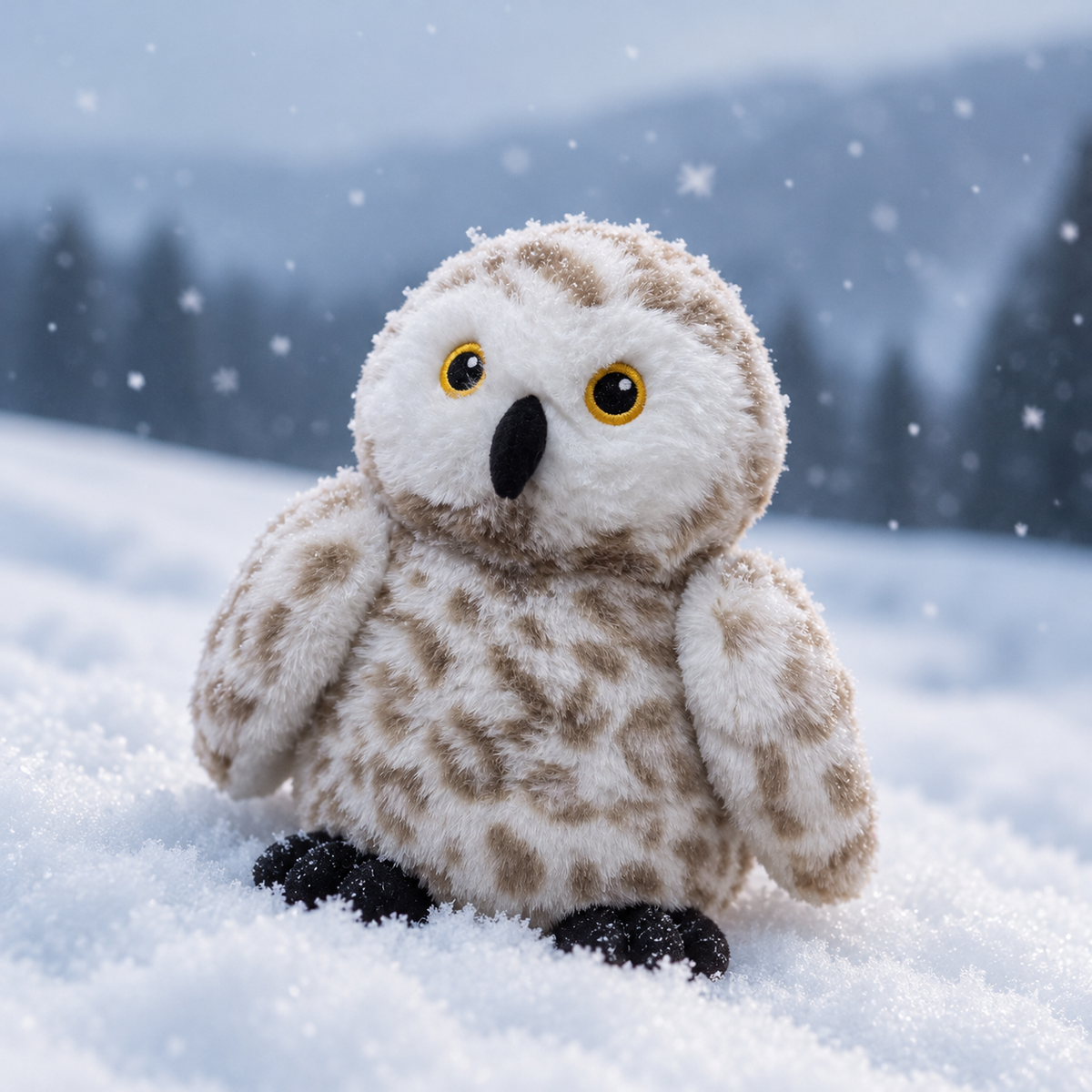 Hem & Boo Winter Snowy Owl Dog Toy