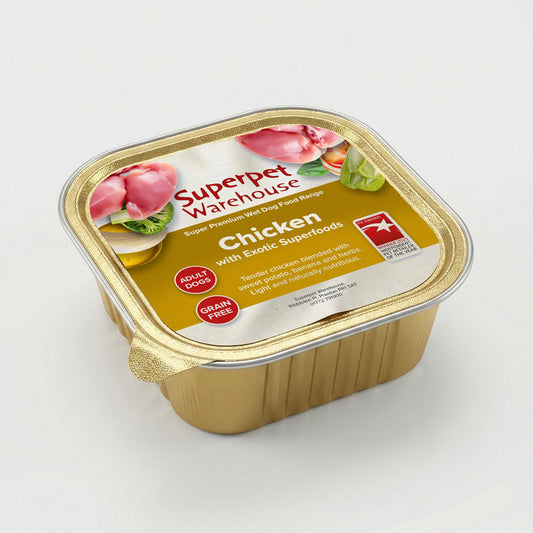 Superpet Wet Tray Chicken with Exotic Superfoods 300g