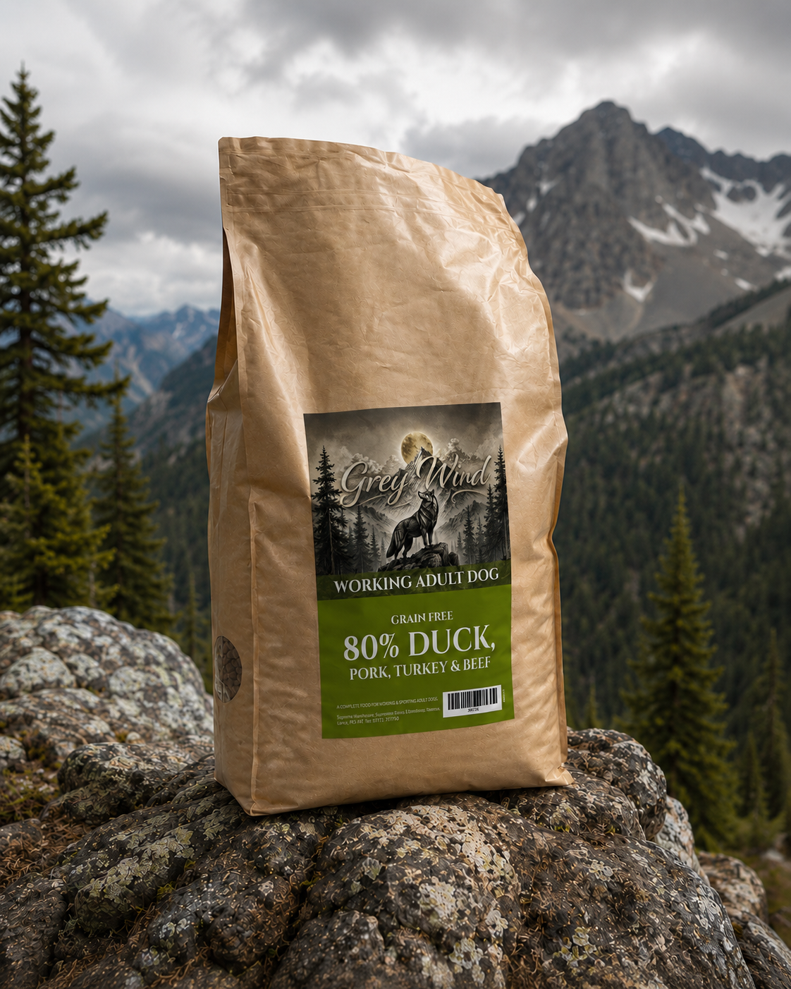 Grey Wind 80:20 Duck, Pork, Turkey & Beef 13.5kg