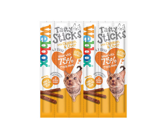 Webbox Cats Delight Sticks Chicken & Liver 6 Pack