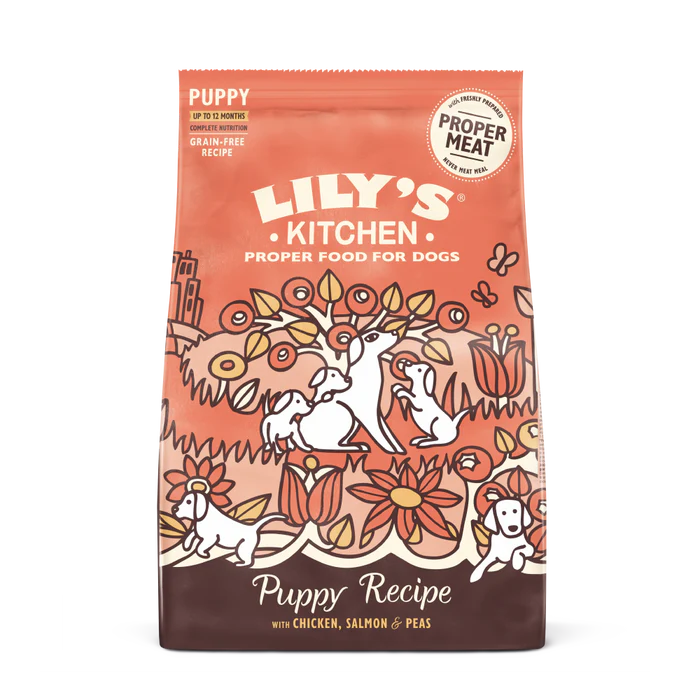 Lilys Kitchen Dog Dry Chicken & Salmon Puppy Recipe 1kg