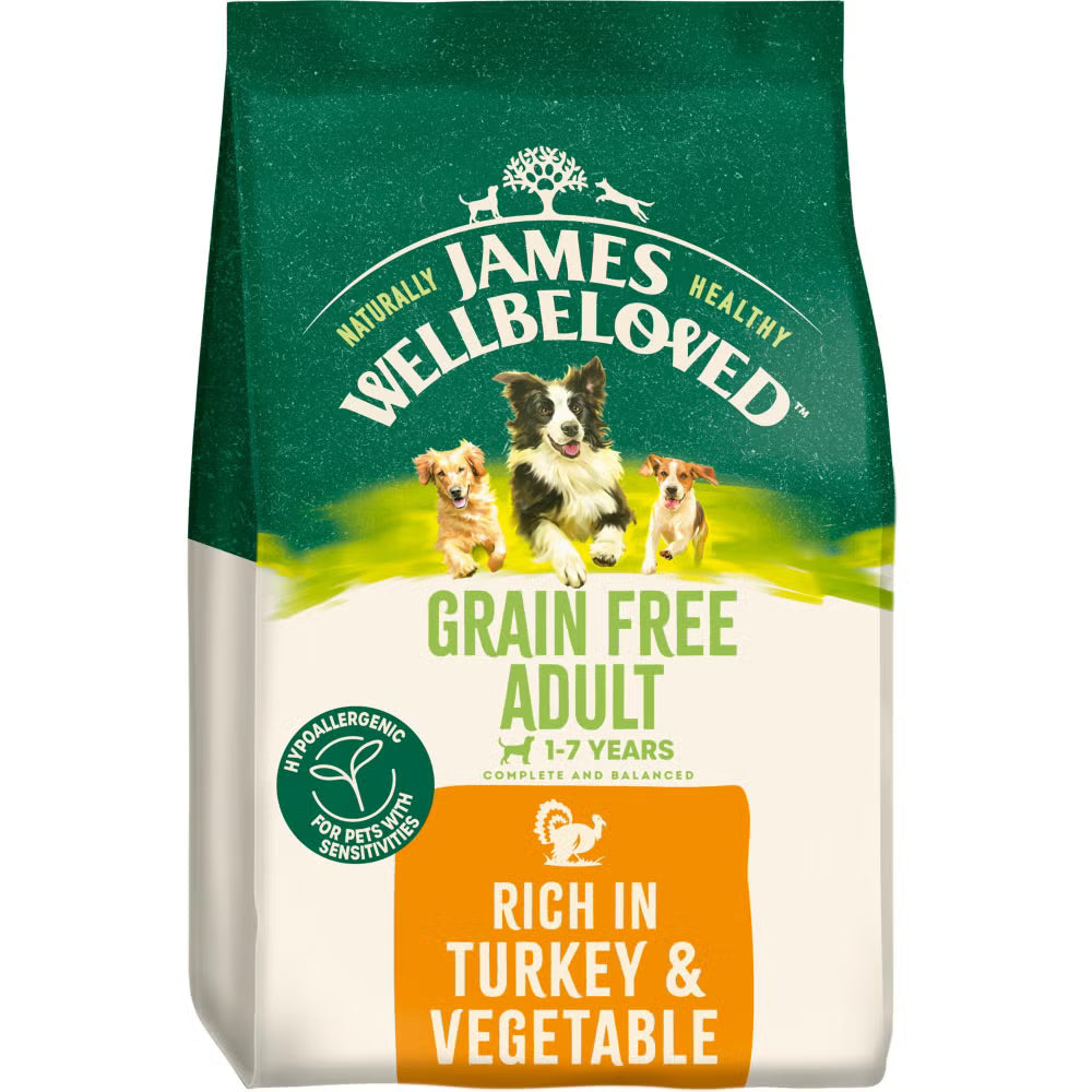 James Wellbeloved Dog Adult Grain Free Turkey 1.5kg