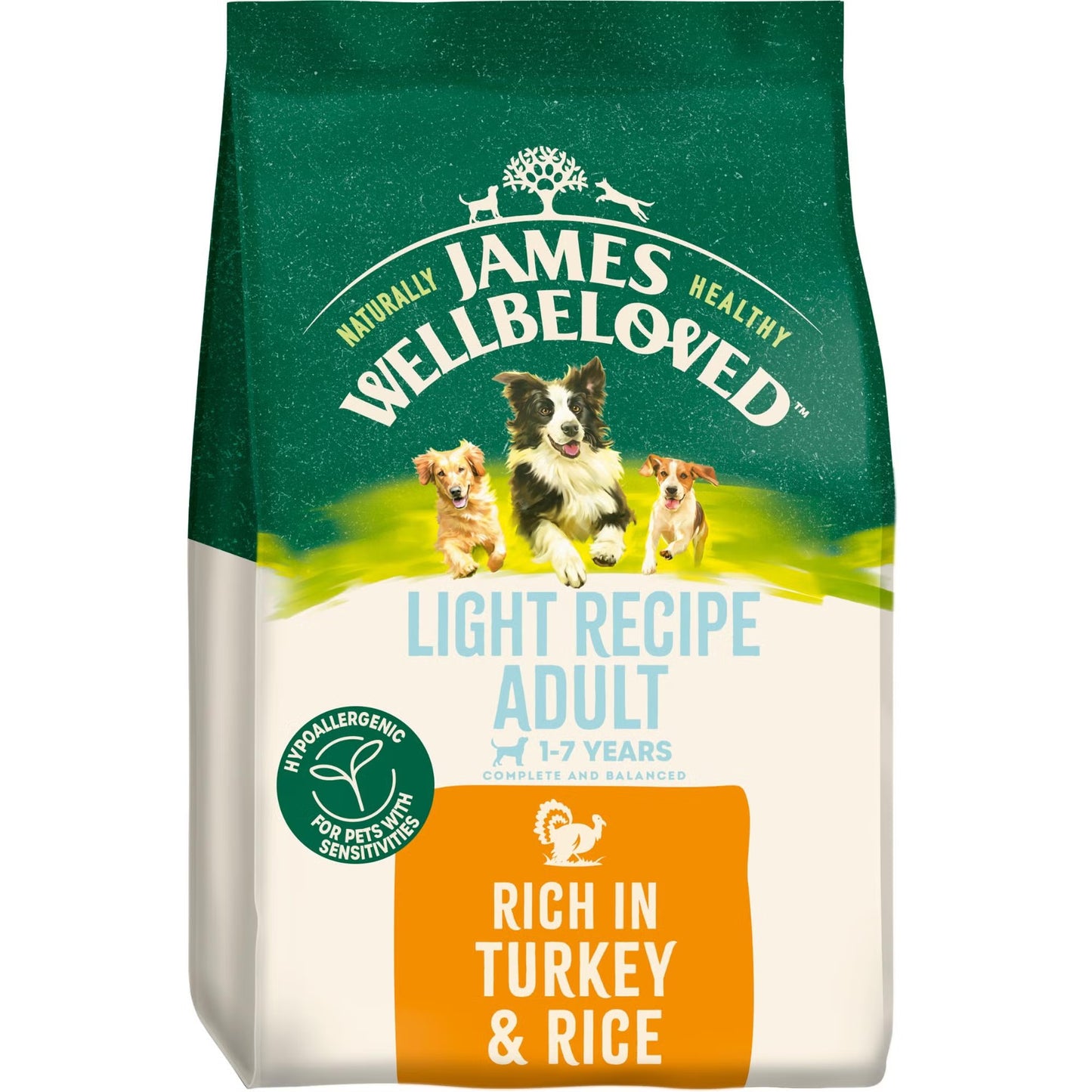 James Wellbeloved Dog Adult Light Turkey 1.5kg