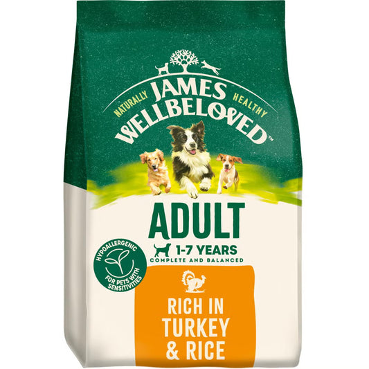 James Wellbeloved Dog Adult Turkey 15kg