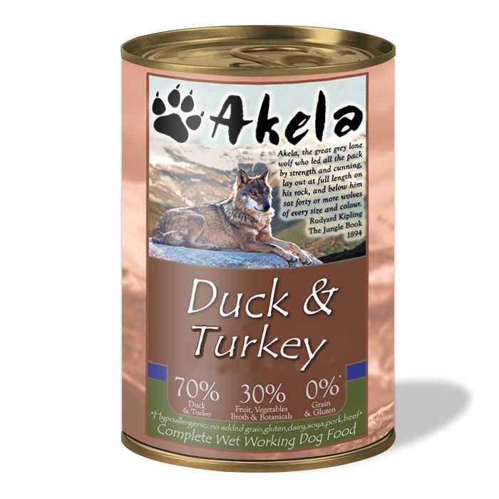 Akela Tins Duck & Turkey 400g product image