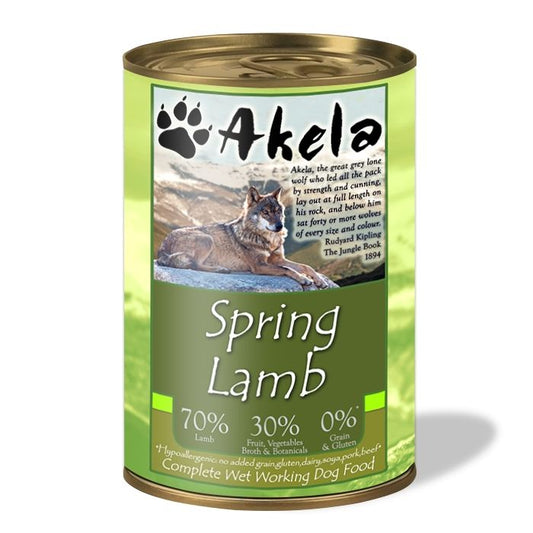 Akela Tins Spring Lamb 400g product image