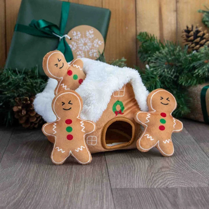 Ancol Gingerbread Snuffle House Dog Toy product image
