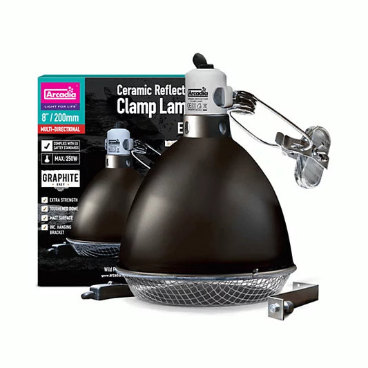 Arcadia Chrome Ceramic Clamp Lamp 200mm / 8" product image