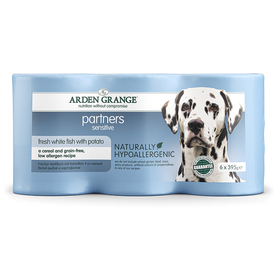 Arden Grange Partners Sensitive Fresh White Fish with Potato 6x395g product image