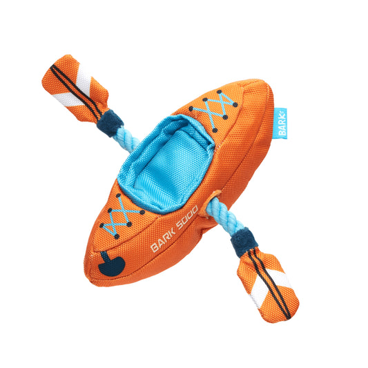 BARK Off Track Kayak Plush Tug Dog Toy product image
