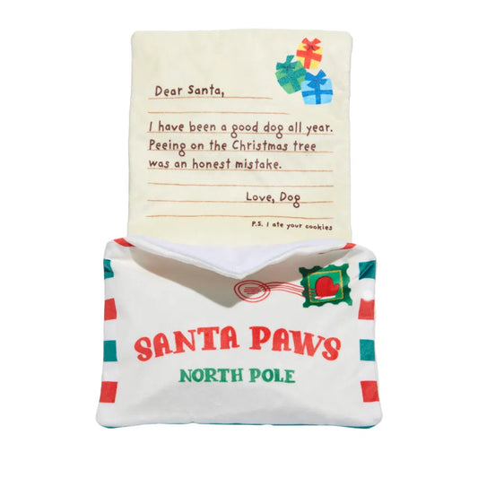 BARK Xmas Letter To Santa Paws Dog Toy product image